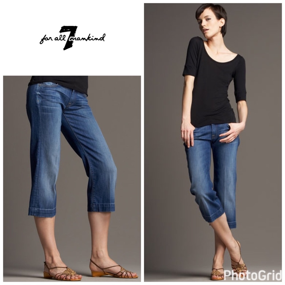 7 for All Mankind crop "Dojo" jeans - Capri jeans